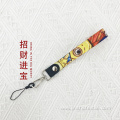 custom fashion exquisite polyester mobile phone wrist strap